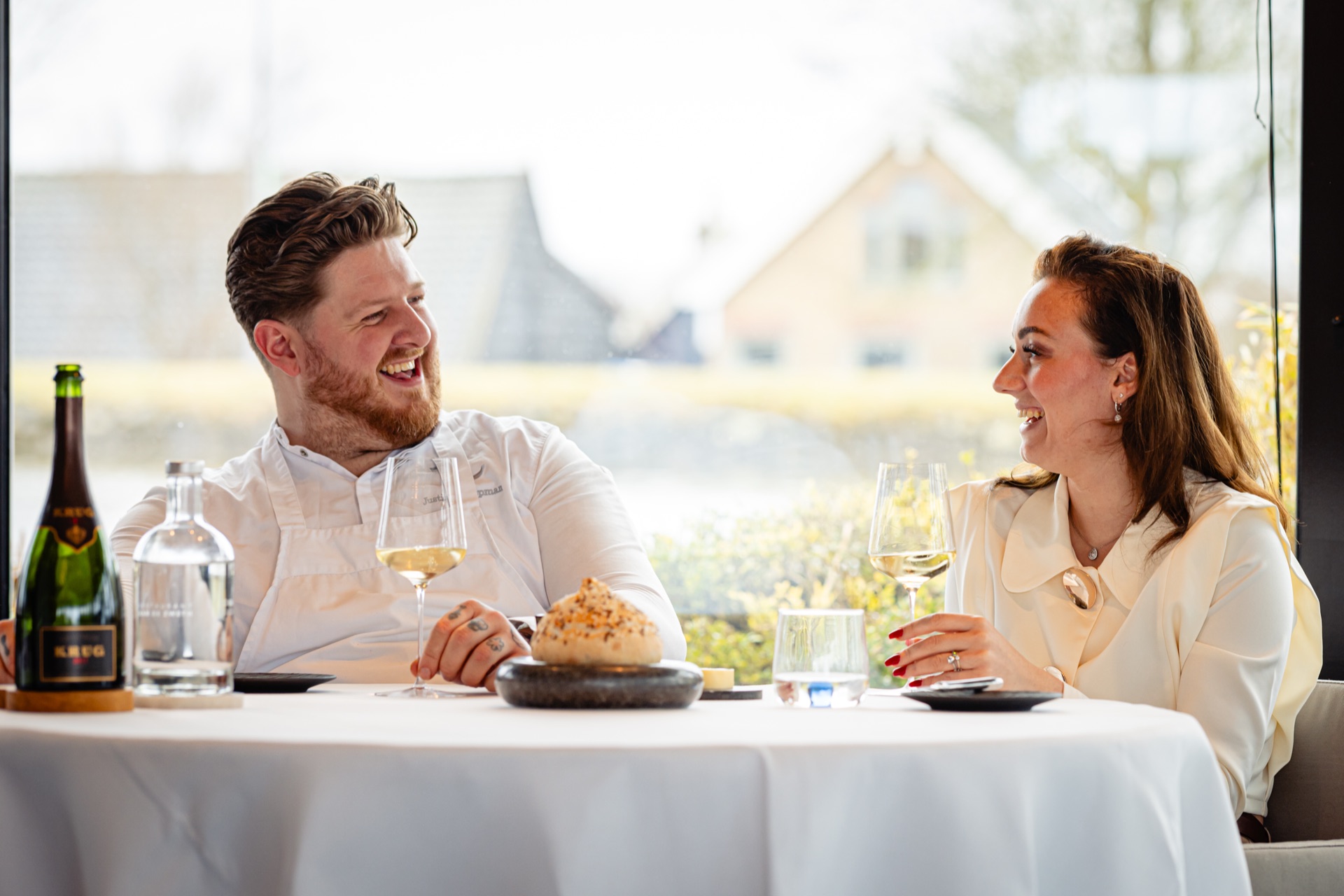 Chef-owner Justin Koopman and maître Indy Chiron Akkermans